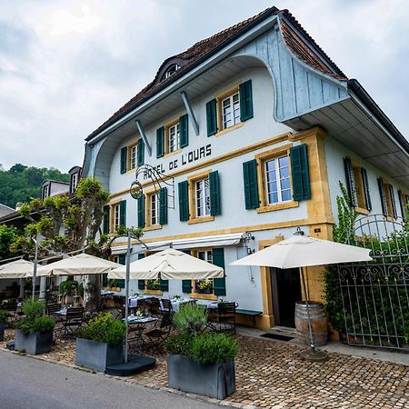 Romantik Hotel de L'Ours Sugiez Buitenkant foto